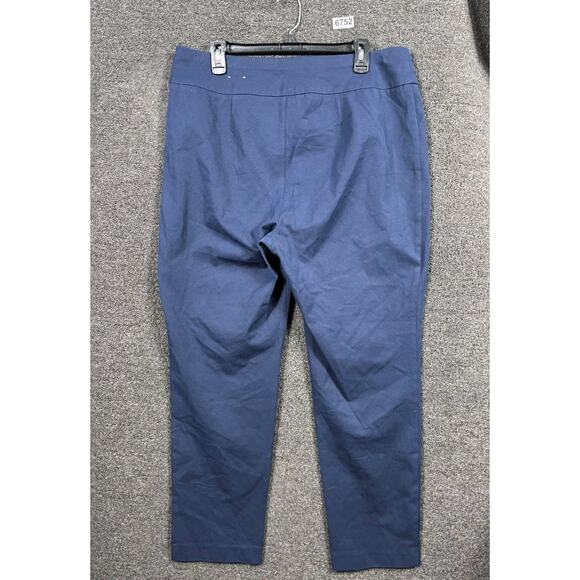 Chico's Fabulously Slimming 4 Way Pull On Pants Womens Size 2.5 Short US 14 Blue - Picture 2 of 8